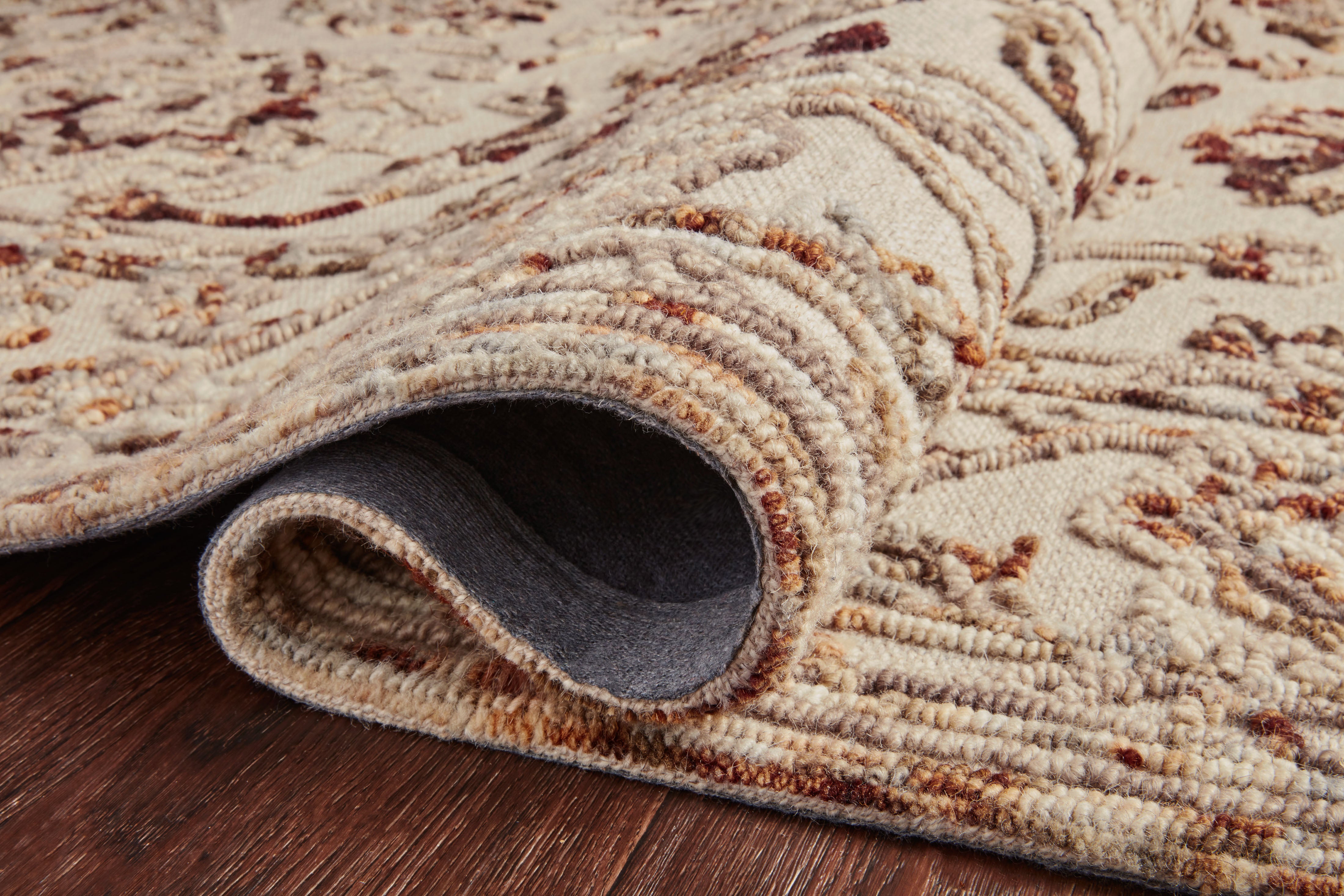 HAE-03 Halle Taupe/Rust Rug