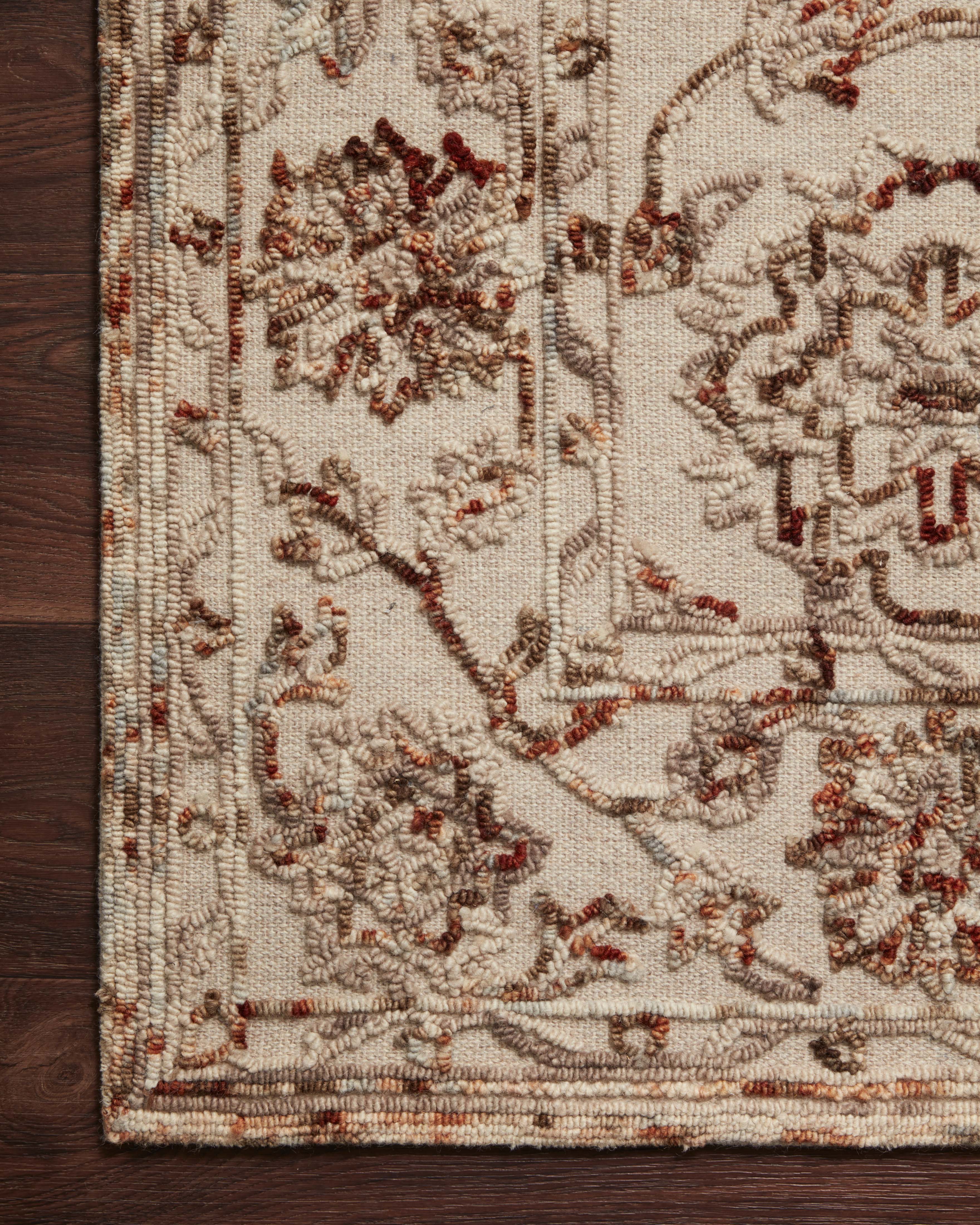 HAE-03 Halle Taupe/Rust Rug