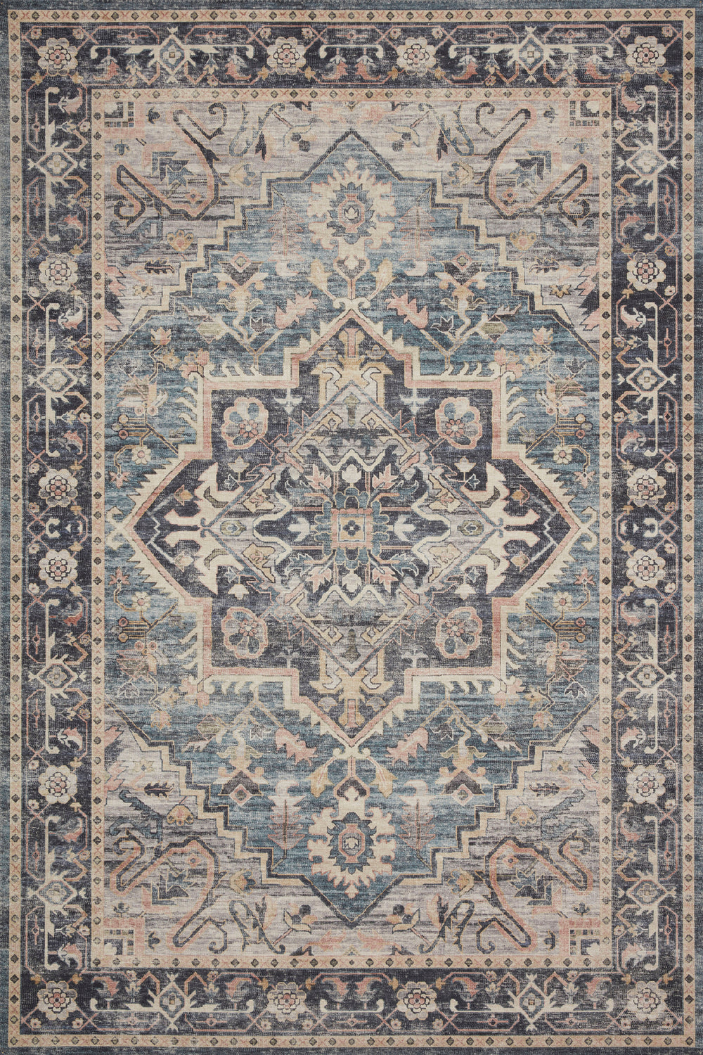 Loloi - Area Rug - Hathaway Navy/Multi Rug - Union Lighting Luminaires Décor