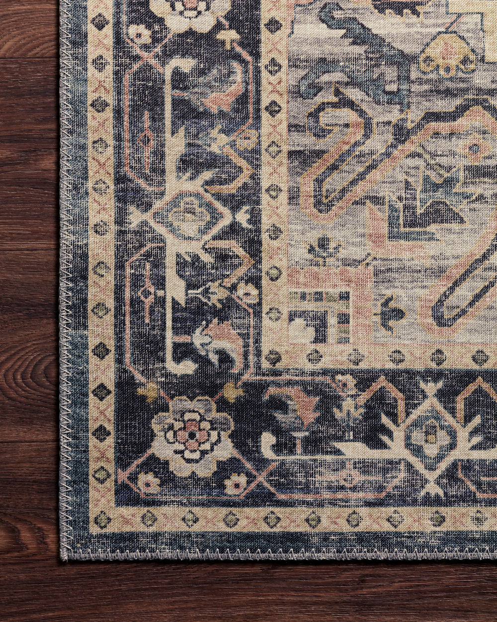 HTH-01 Hathaway Navy / Multi Rug