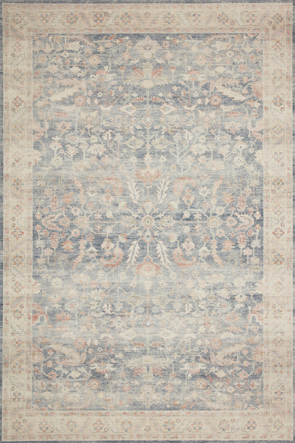 Loloi - Area Rug - Hathaway Denim/Multi Rug - Union Lighting Luminaires Décor