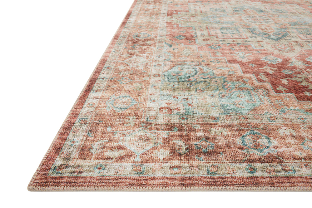 Heidi Terracotta / Aqua Rug (HEI-01)
