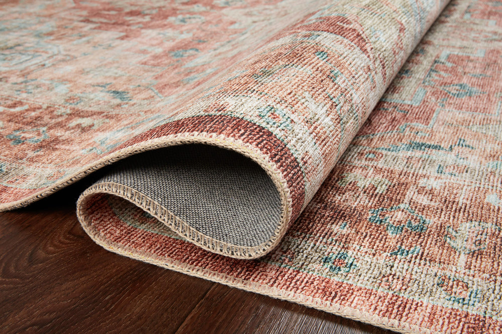 Heidi Terracotta / Aqua Rug (HEI-01)