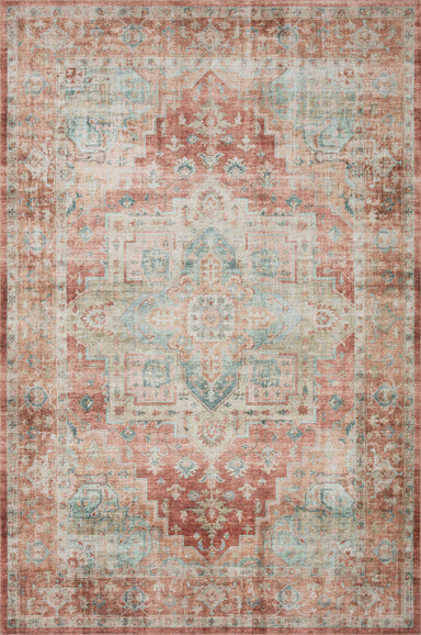 Loloi - Area Rug - Heidi Terracotta/Aqua Rug - Union Lighting Luminaires Décor