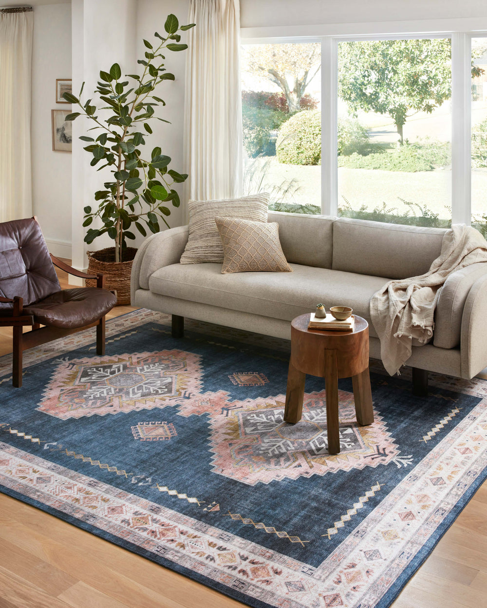HEI-03 Heidi Denim/Blush Rug