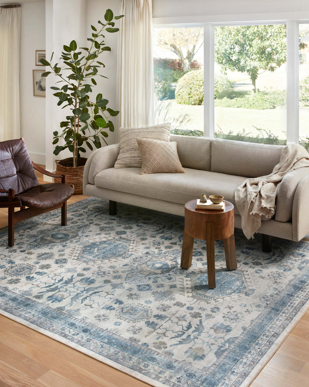 HEI-04 Heidi Ivory / Ocean Rug
