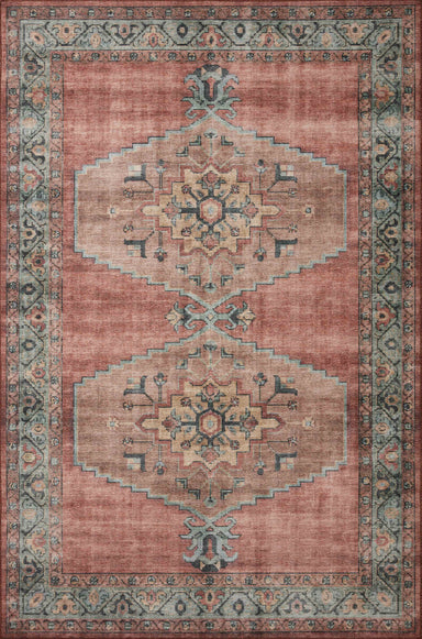 Loloi - Area Rug - Heidi Spice/Aqua Rug - Union Lighting Luminaires Décor