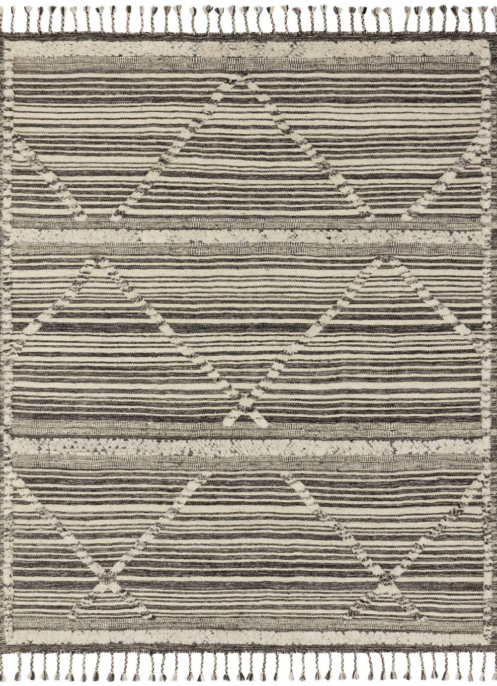 Loloi - Area Rug - Iman Ivory/Charcoal Rug - Union Lighting Luminaires Décor