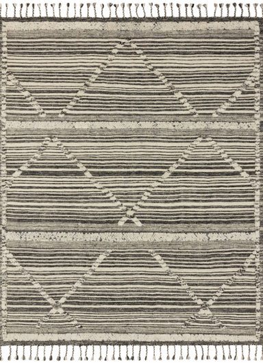 Loloi - Area Rug - Iman Ivory/Charcoal Rug - Union Lighting Luminaires Décor