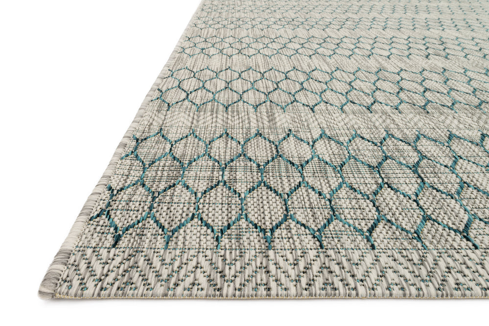 IE-01 Isle Grey/Teal Rug