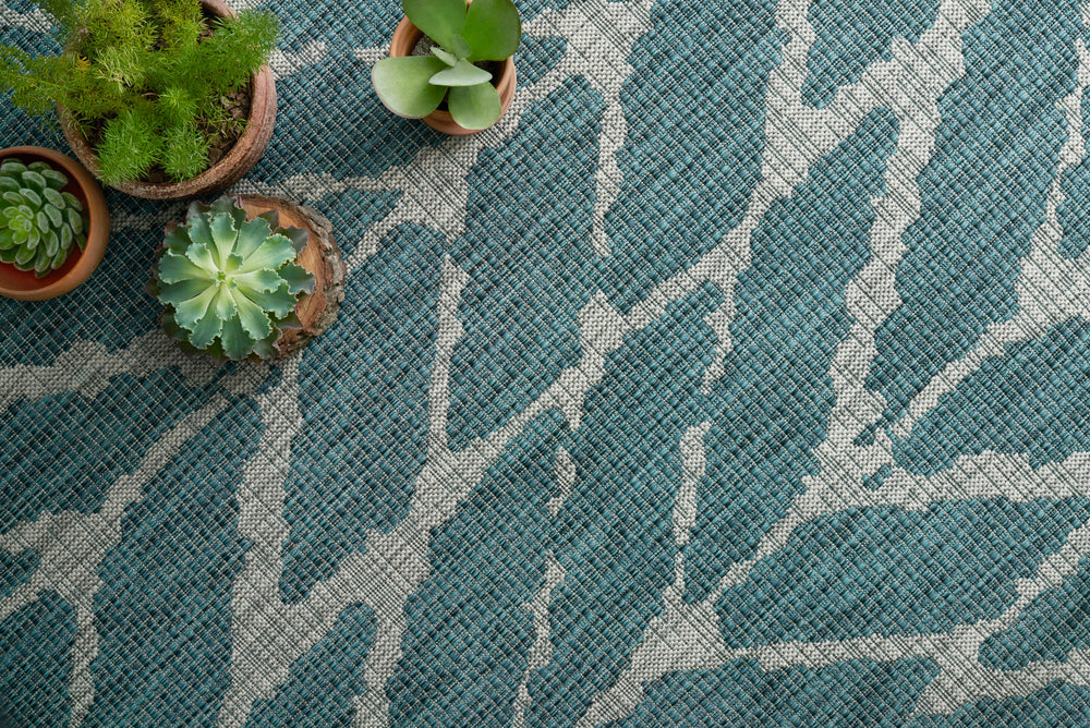Isle Teal / Grey Rug (IE-02)