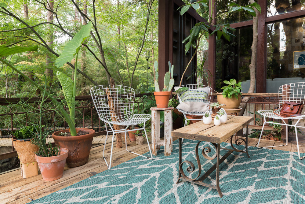 Isle Teal / Grey Rug (IE-02)