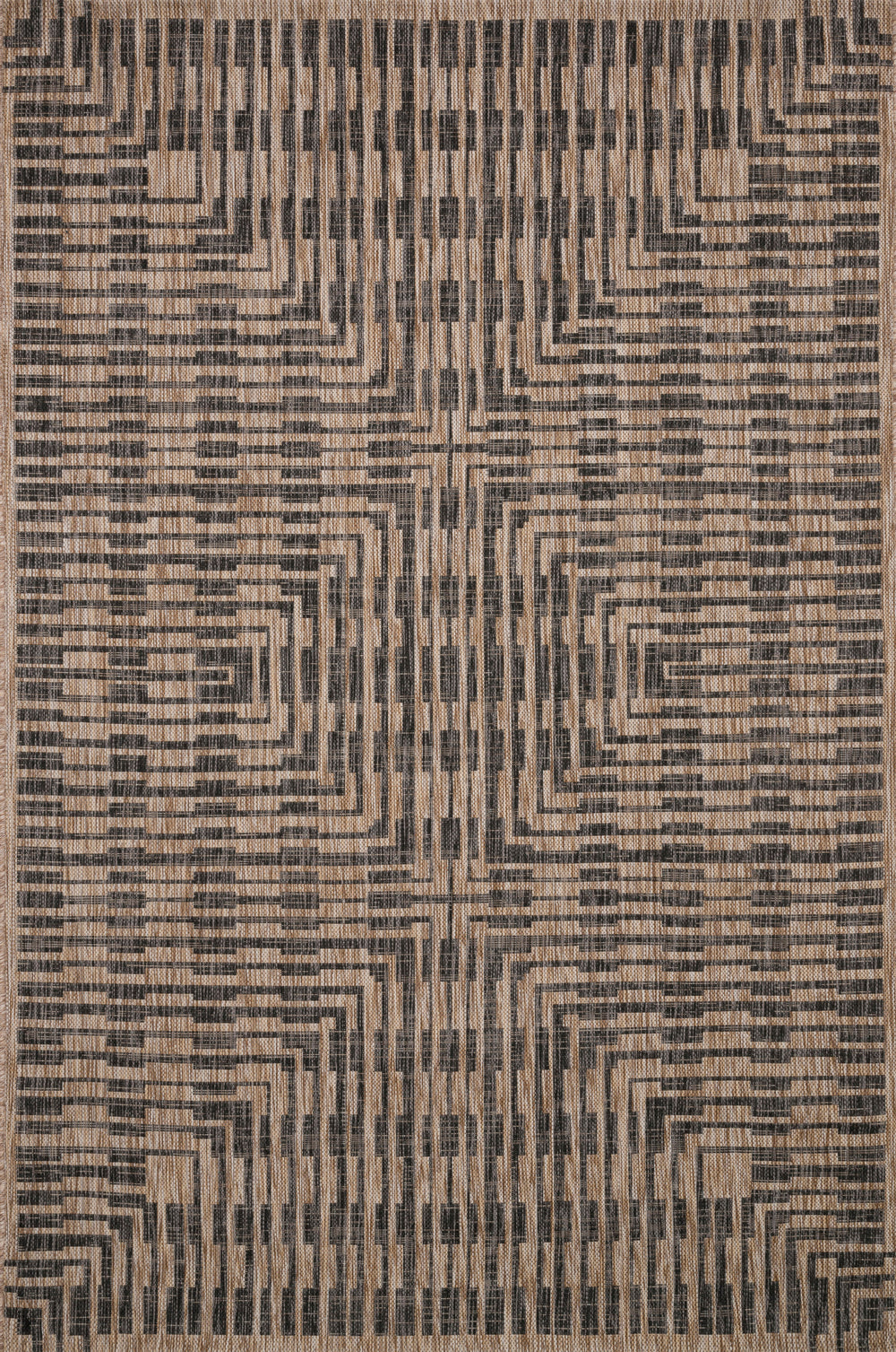 Loloi - Area Rug - Isle Brown/Black Rug - Union Lighting Luminaires Décor