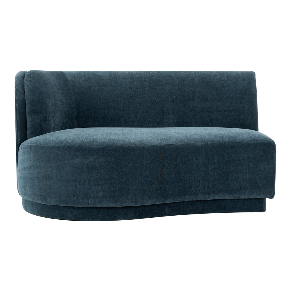 Yoon chaise gauche nightshade bleu