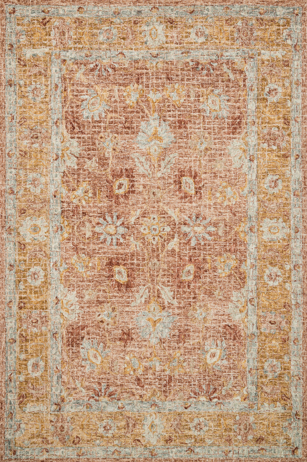 Loloi - Area Rug - Julian Terracotta/Gold Rug - Union Lighting Luminaires Décor
