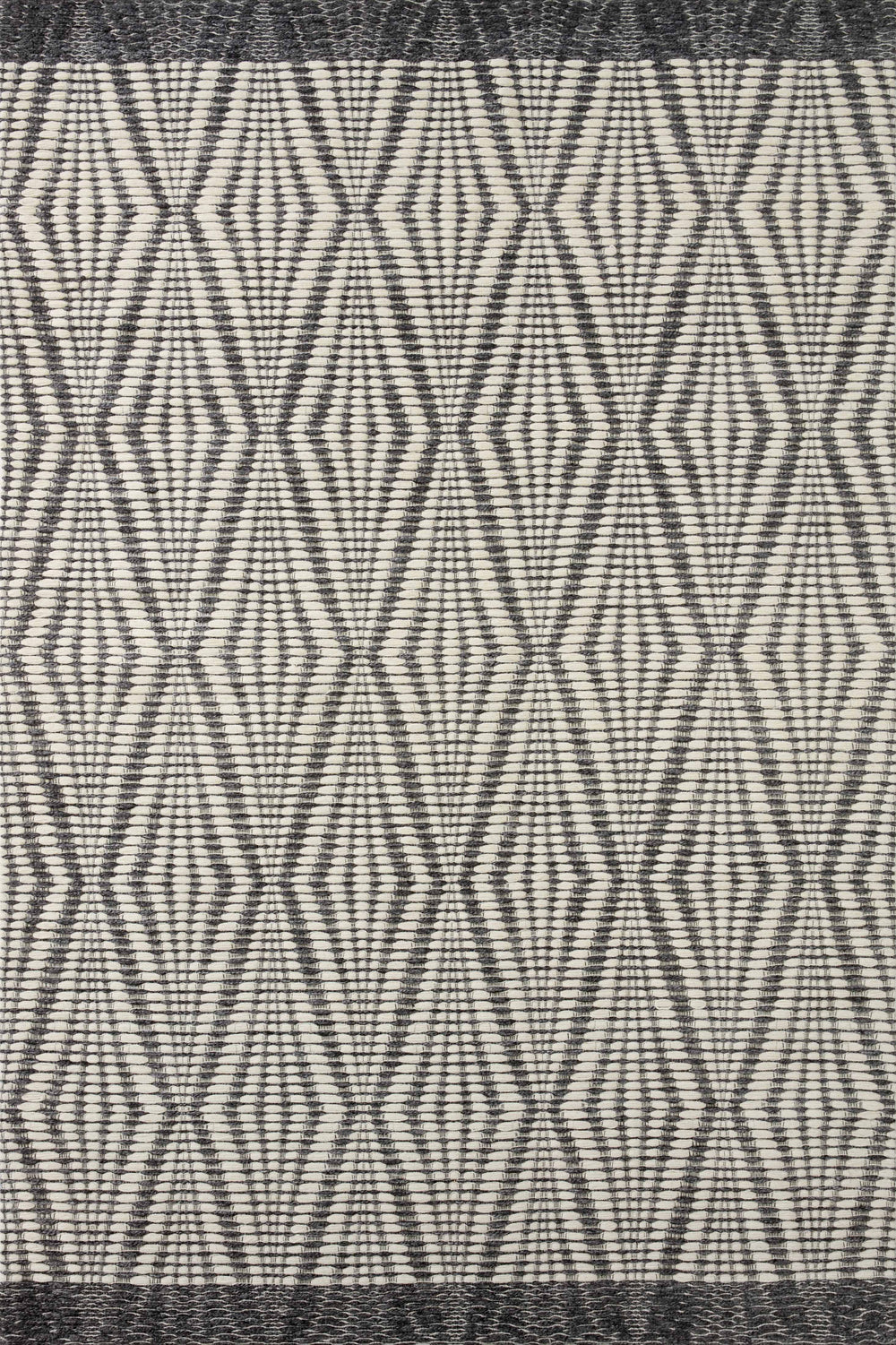 Loloi - Area Rug - Kenzie Ivory/Charcoal Rug - Union Lighting Luminaires Décor