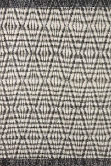 Loloi - Area Rug - Kenzie Ivory/Charcoal Rug - Union Lighting Luminaires Décor