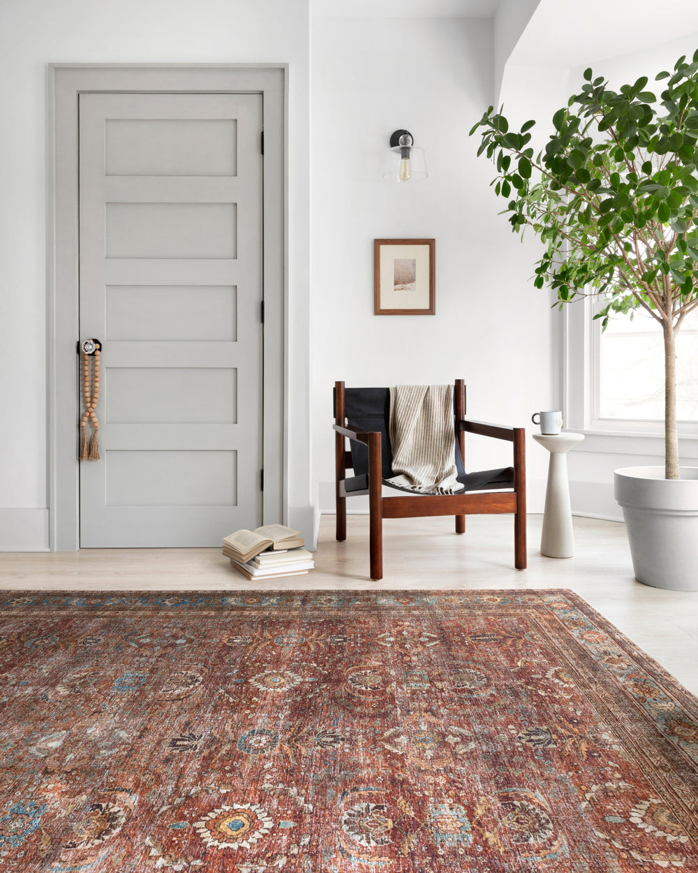 LAY-01 Layla Brick/Blue Rug