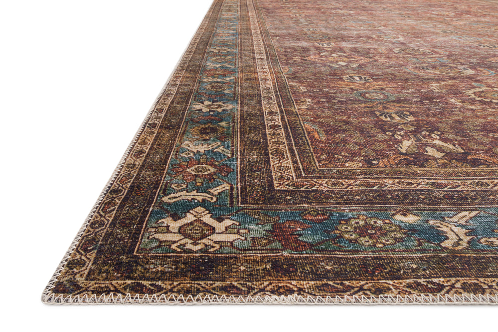 LAY-01 Layla Brick/Blue Rug