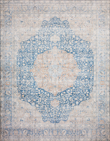 Loloi - Area Rug - Layla Blue/Tangerine Rug - Union Lighting Luminaires Décor