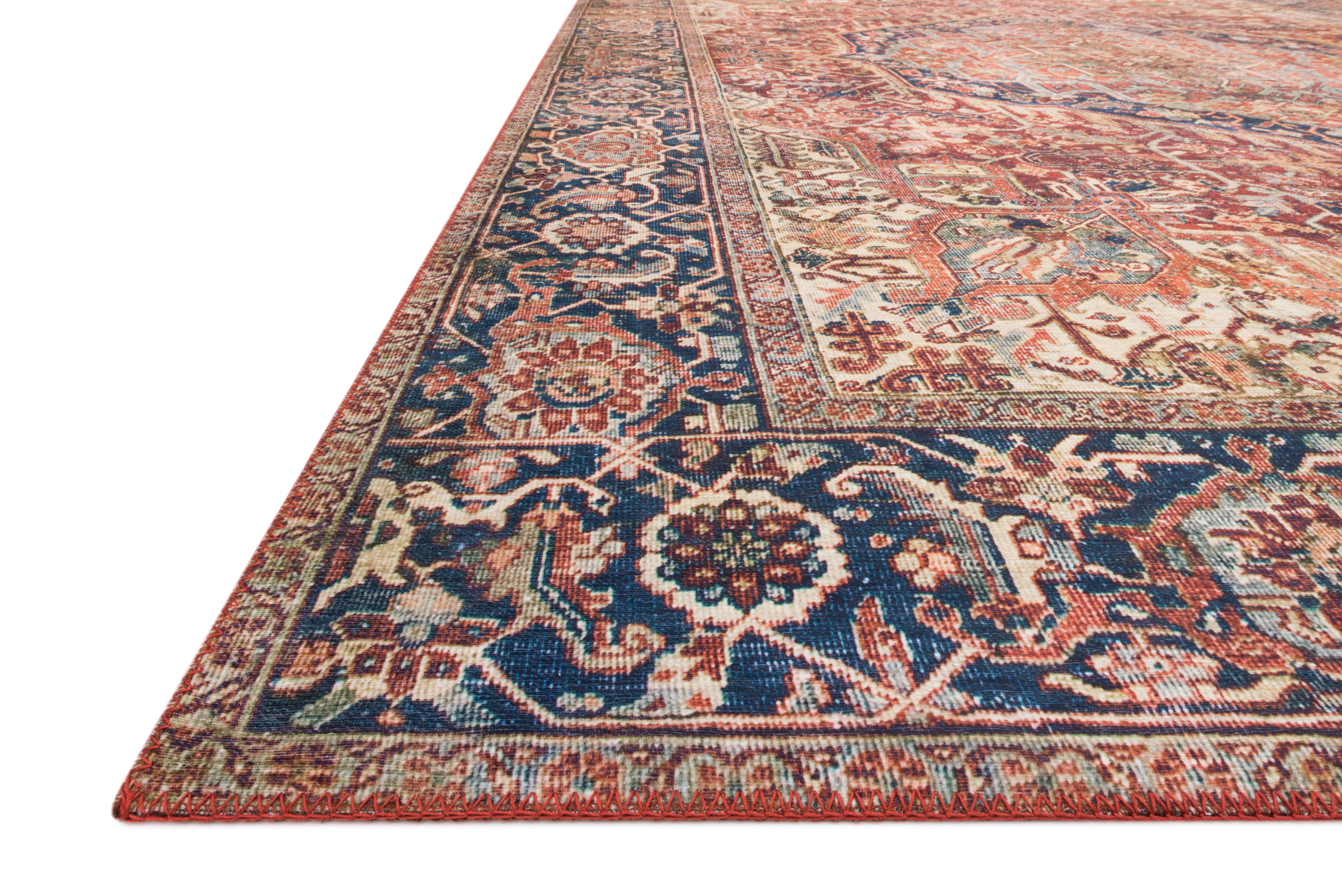 LAY-08 Layla Red/Navy Rug