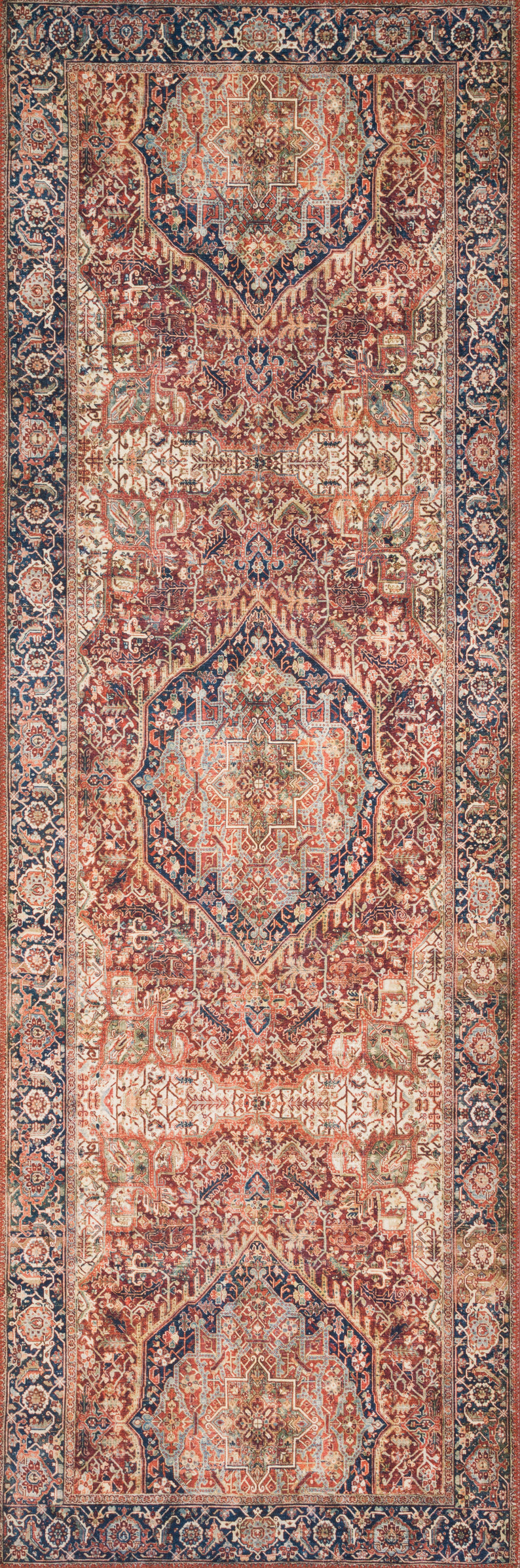 LAY-08 Layla Red/Navy Rug