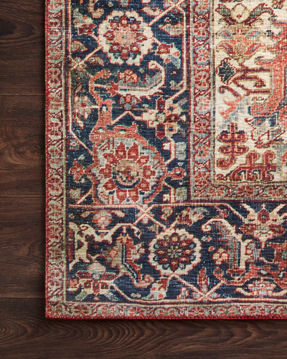 LAY-08 Layla Red/Navy Rug