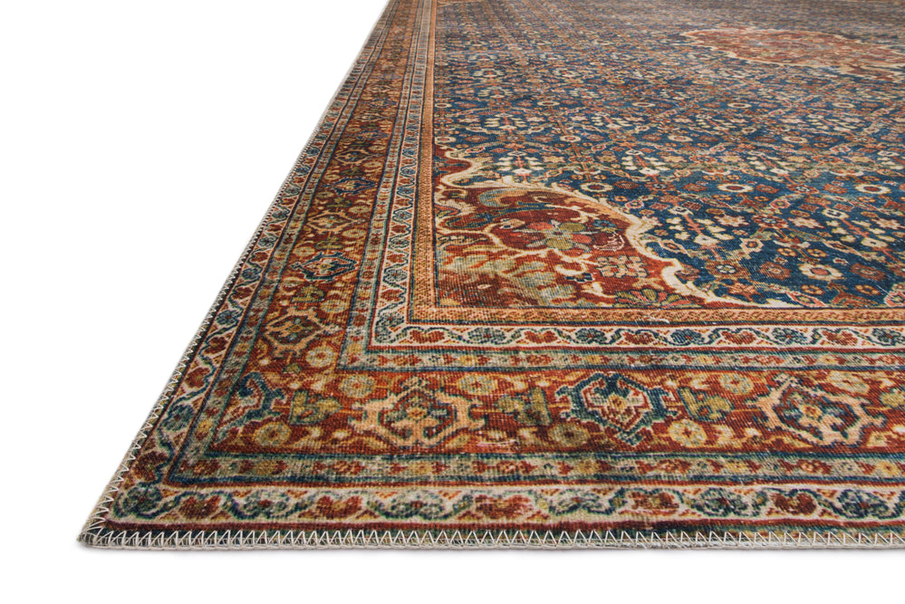 LAY-09 Layla CobaltBlue/Spice Rug