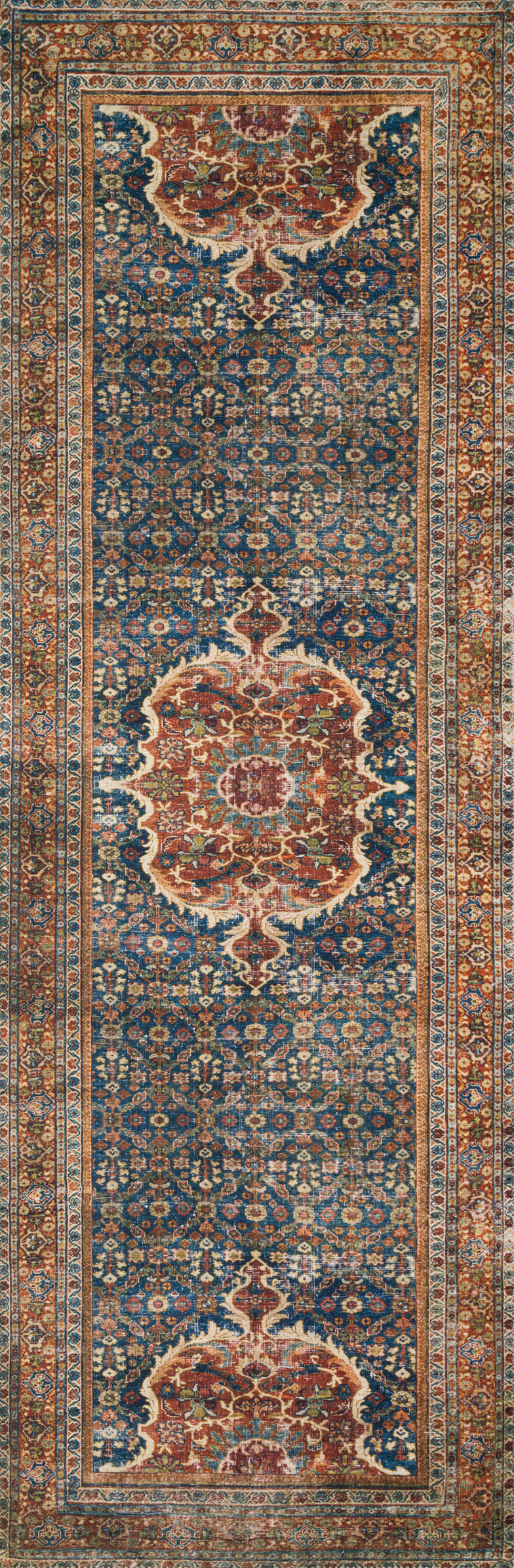 LAY-09 Layla CobaltBlue/Spice Rug