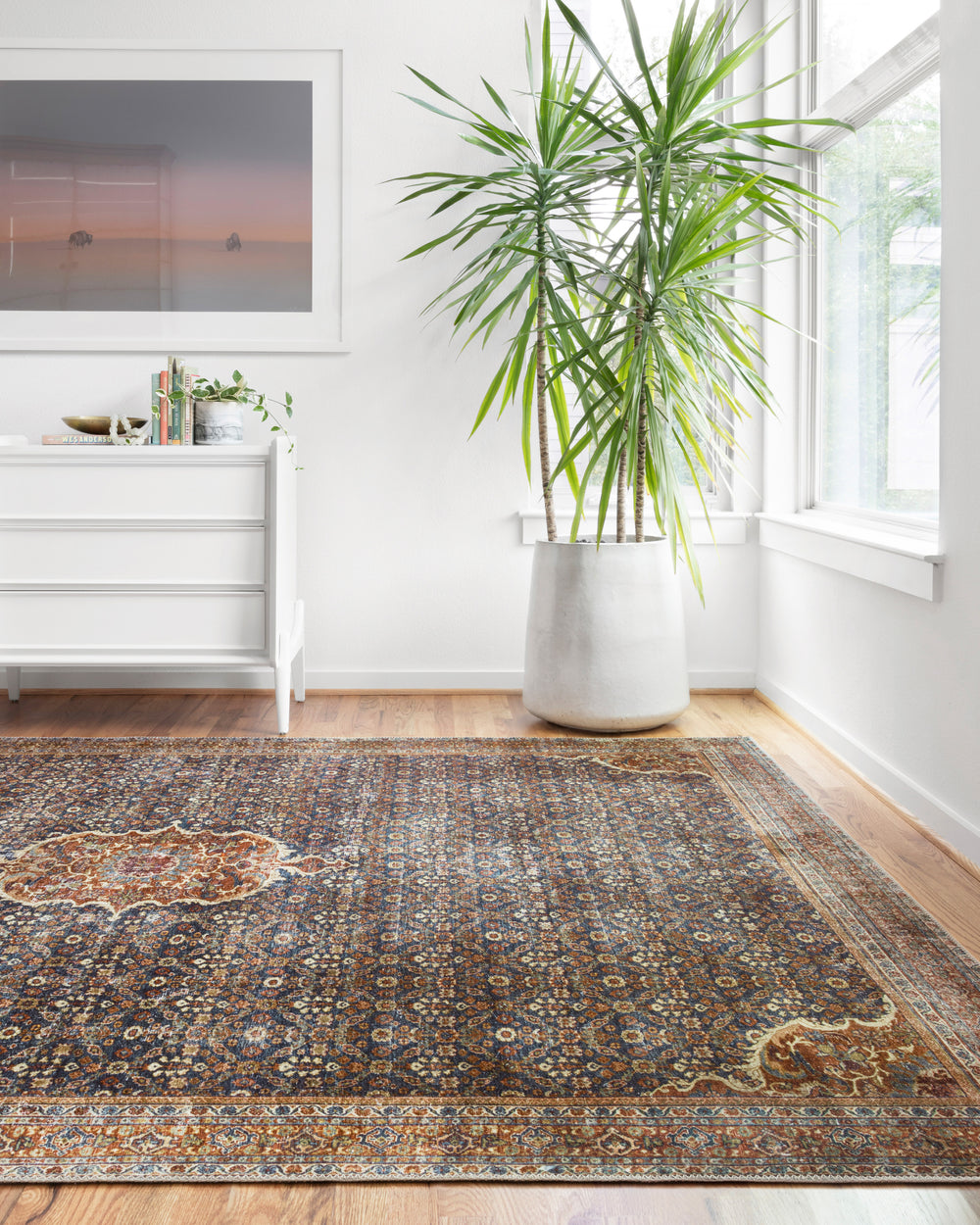 LAY-09 Layla CobaltBlue/Spice Rug