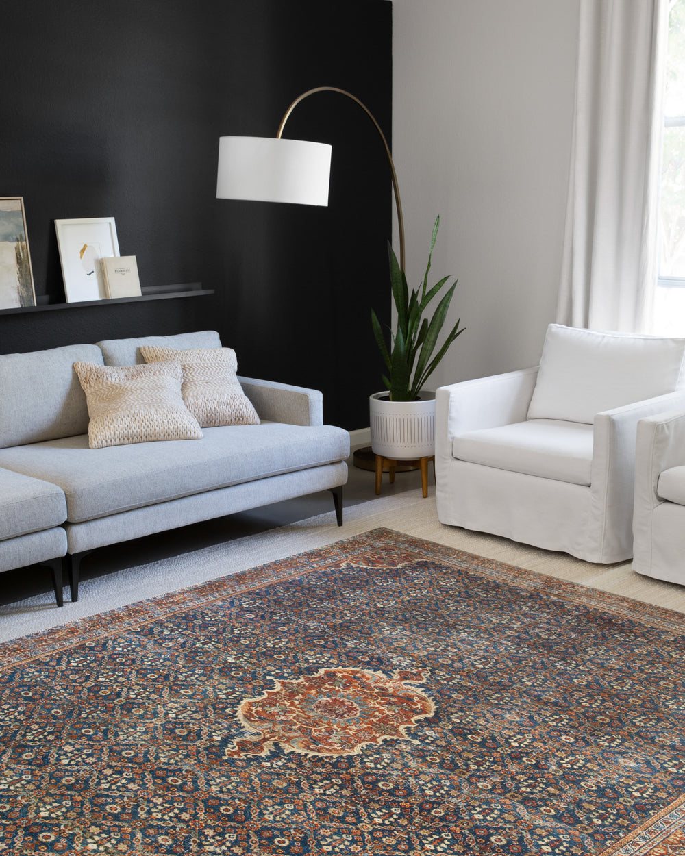LAY-09 Layla CobaltBlue/Spice Rug