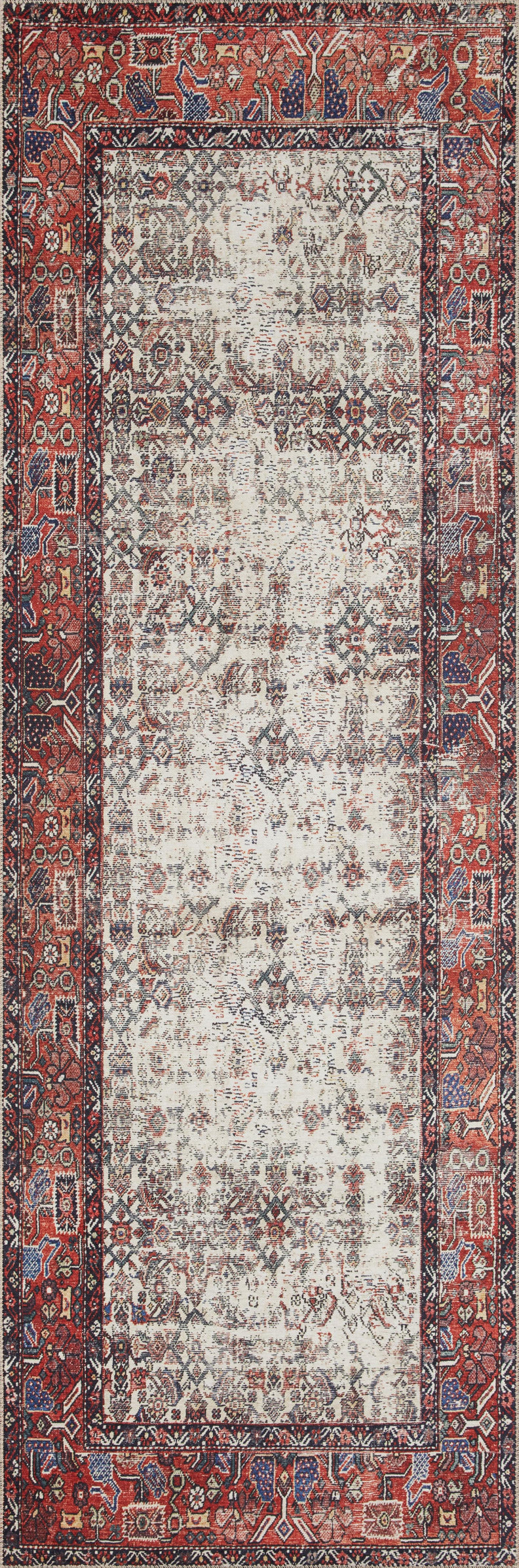 Pay-12 tapis Layla Ivory / Brick