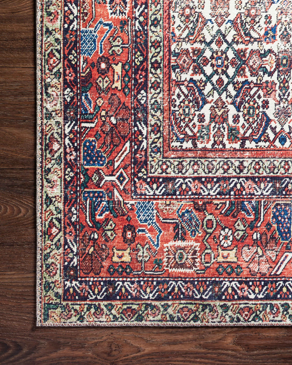 Pay-12 tapis Layla Ivory / Brick