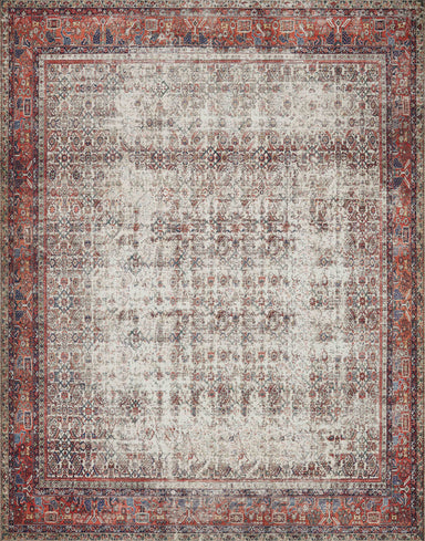 Loloi - Area Rug - Layla Ivory/Brick Rug - Union Lighting Luminaires Décor