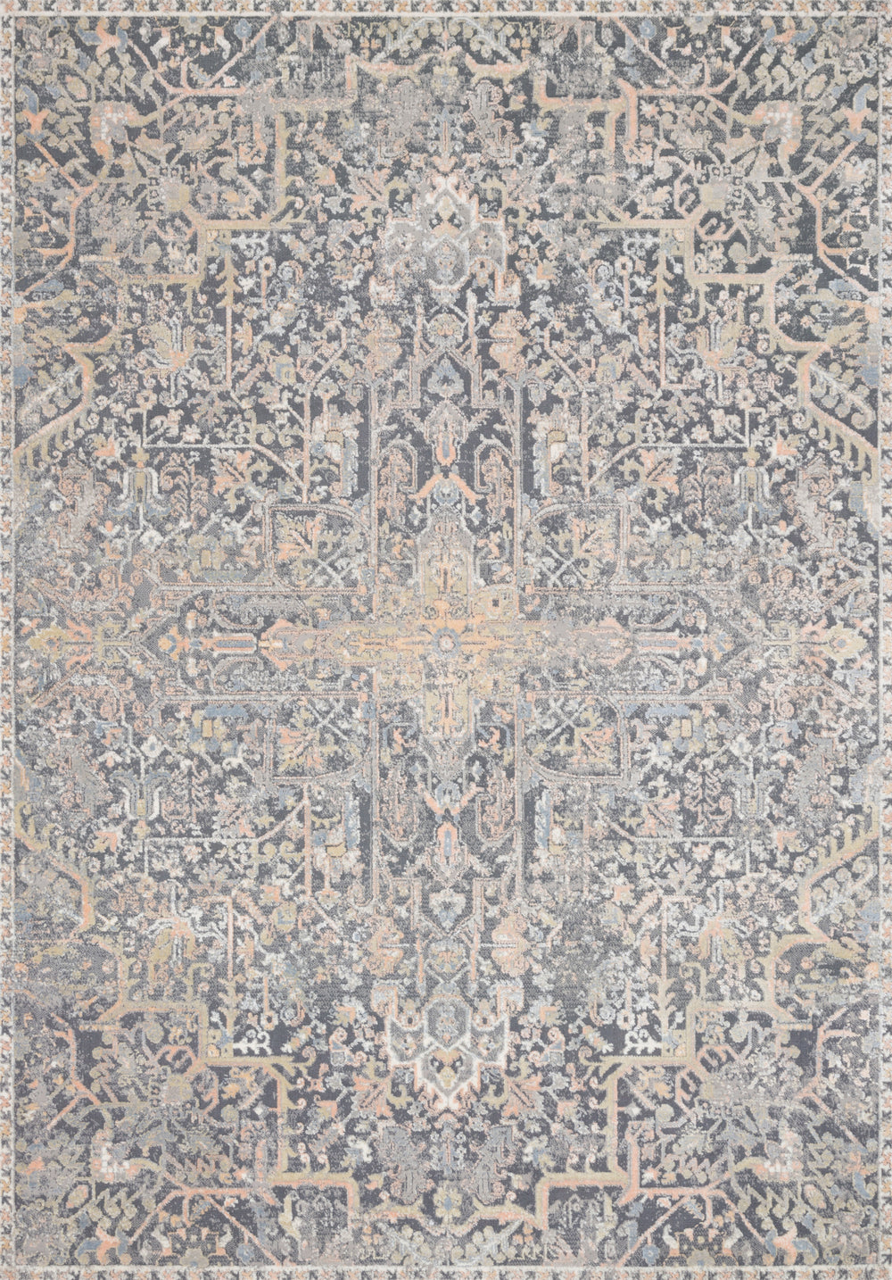 Loloi - Area Rug - Lucia Charcoal/Multi Rug - Union Lighting Luminaires Décor