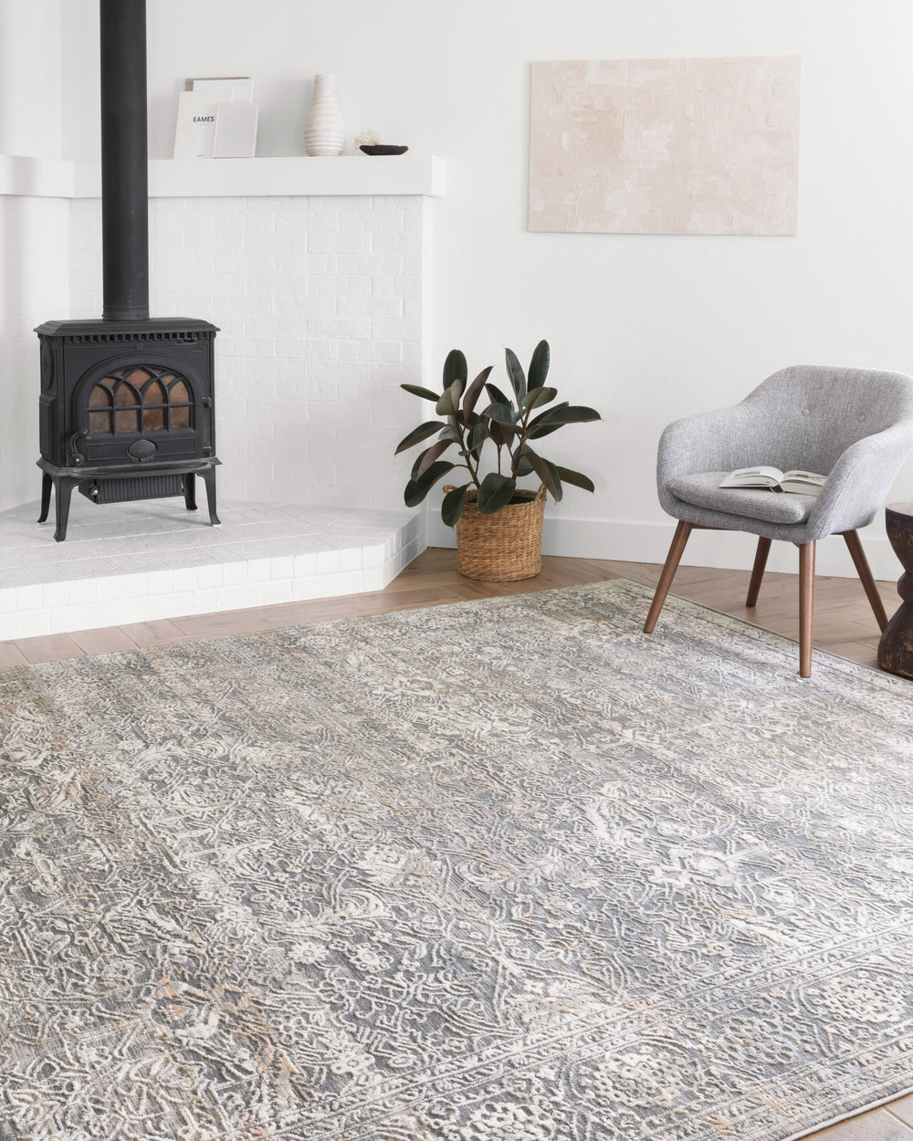 Luc-03 Lucia Steel / Ivory Rug