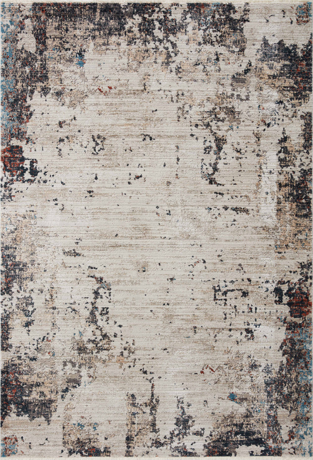 Loloi - Area Rug - Leigh Ivory/Charcoal Rug - Union Lighting Luminaires Décor