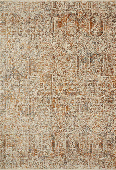 Loloi - Area Rug - Lourdes Ivory/Orange Rug - Union Lighting Luminaires Décor