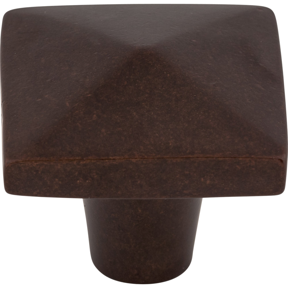 Top Knobs - Hardware - Aspen Square Knob - Tuscan Bronze - Union Lighting Luminaires Décor