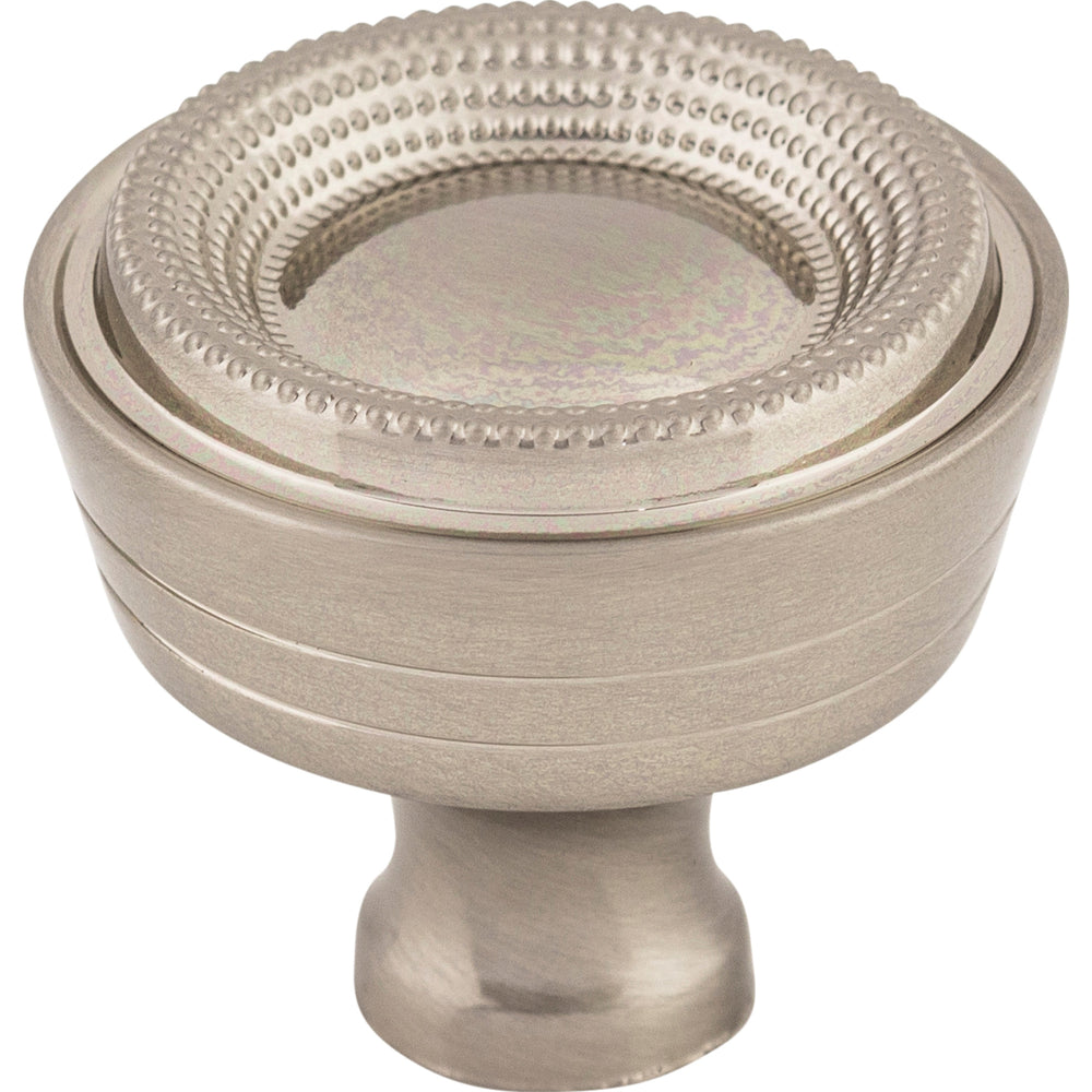 Top Knobs - Hardware - Beaded Knob - Flat Black - Union Lighting Luminaires Décor