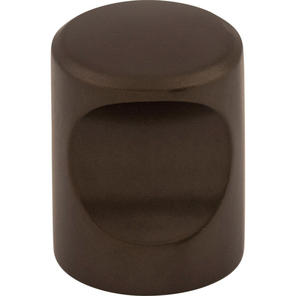 Top Knobs - Hardware - Nouveau Indent Knob - Flat Black - Union Lighting Luminaires Décor