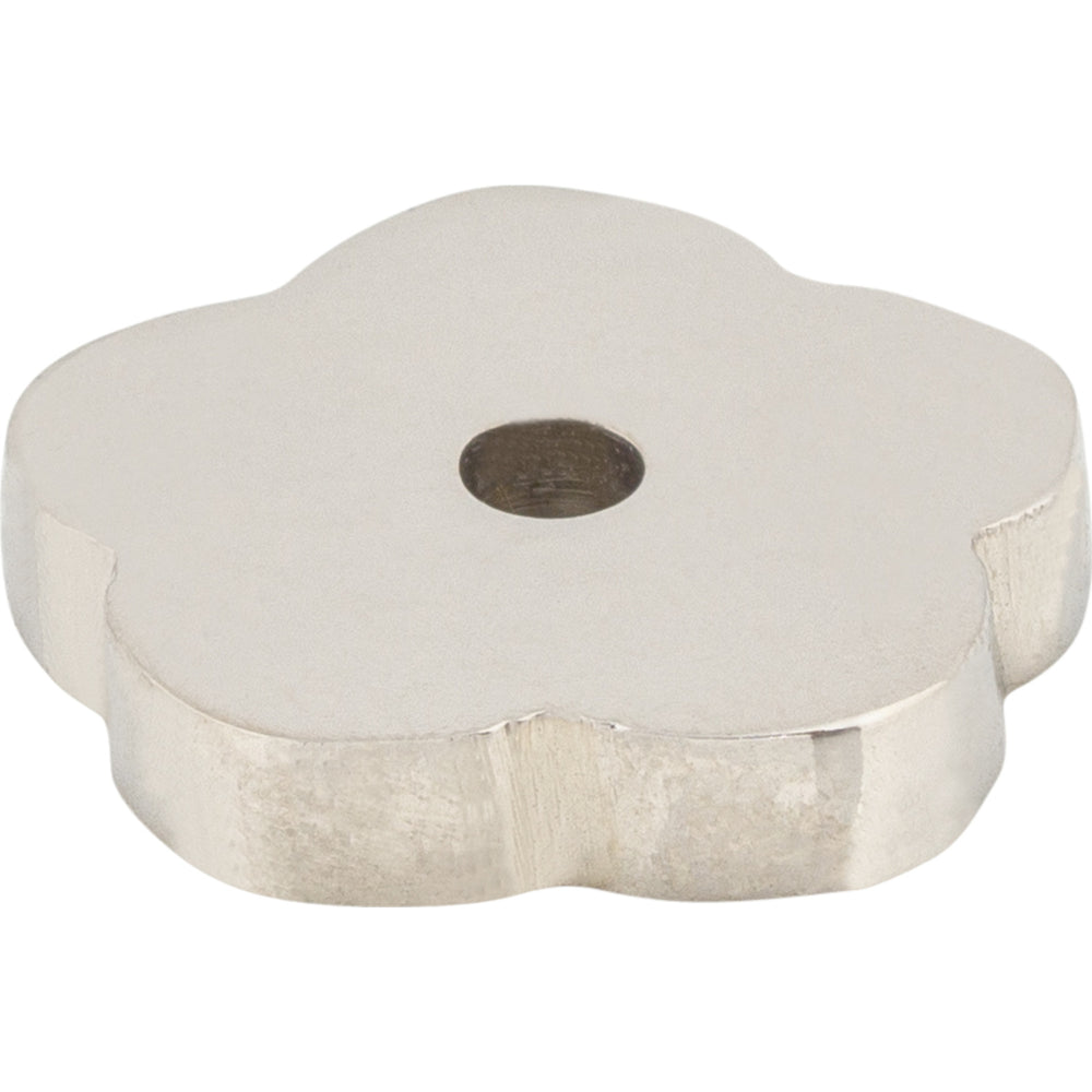 Top Knobs - Hardware - Aspen II Flower Backplate - Polished Chrome - Union Lighting Luminaires Décor