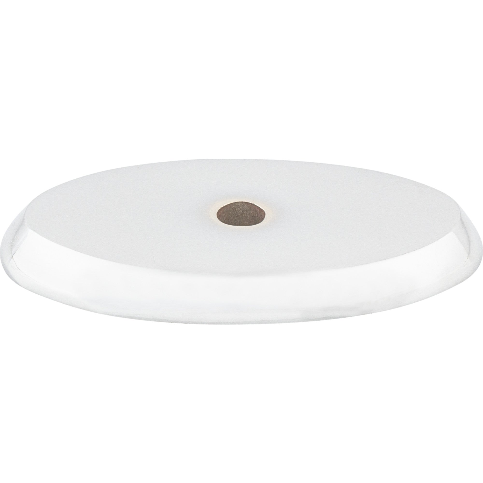 Top Knobs - Hardware - Aspen II Oval Backplate - Polished Nickel - Union Lighting Luminaires Décor