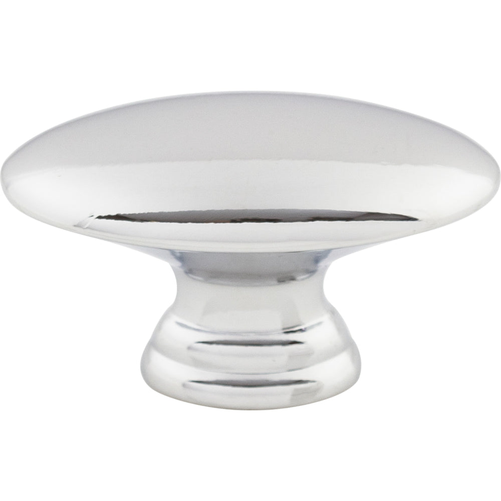 Top Knobs - Hardware - Flat Oval Knob - Brushed Satin Nickel - Union Lighting Luminaires Décor