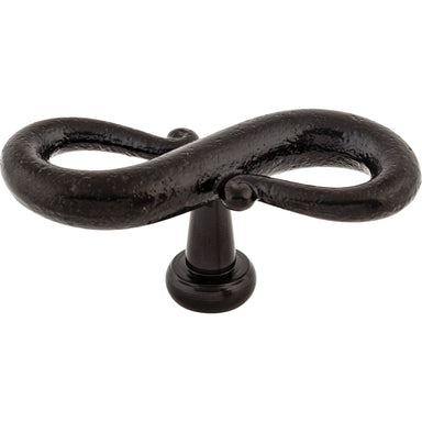 Top Knobs - Hardware - S-Shaped Knob - Flat Black - Union Lighting Luminaires Décor