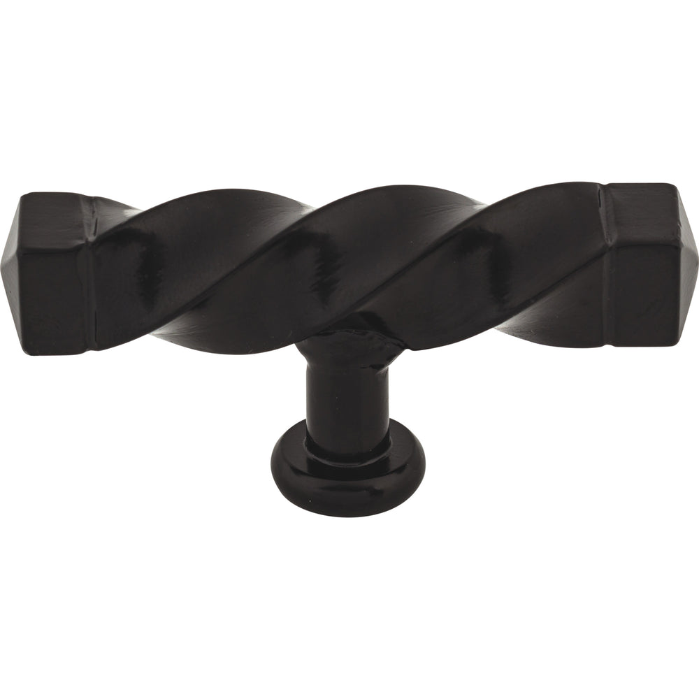 Top Knobs - Hardware - Square Twist T-Handle - Ash Gray - Union Lighting Luminaires Décor