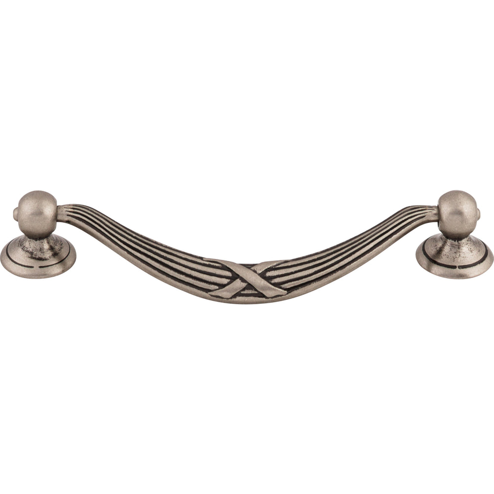 Top Knobs - Hardware - Ribbon & Reed Drop Pull - Brushed Satin Nickel - Union Lighting Luminaires Décor