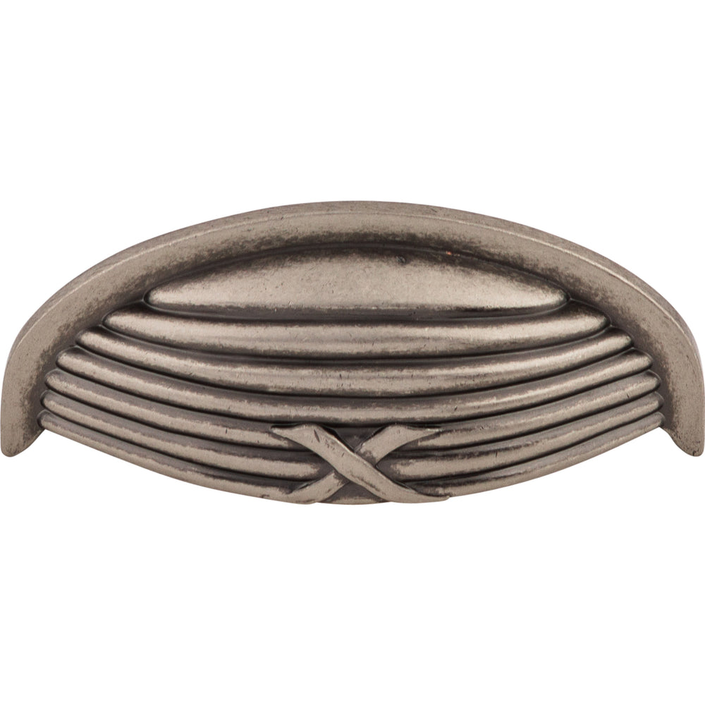 Top Knobs - Hardware - Ribbon & Reed Cup Pull - Polished Chrome - Union Lighting Luminaires Décor
