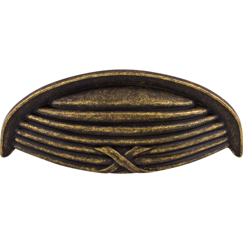 Top Knobs - Hardware - Ribbon & Reed Cup Pull - Oil Rubbed Bronze - Union Lighting Luminaires Décor