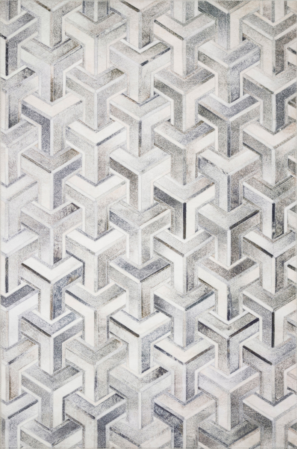 Loloi - Area Rug - Maddox Silver/Ivory Rug - Union Lighting Luminaires Décor